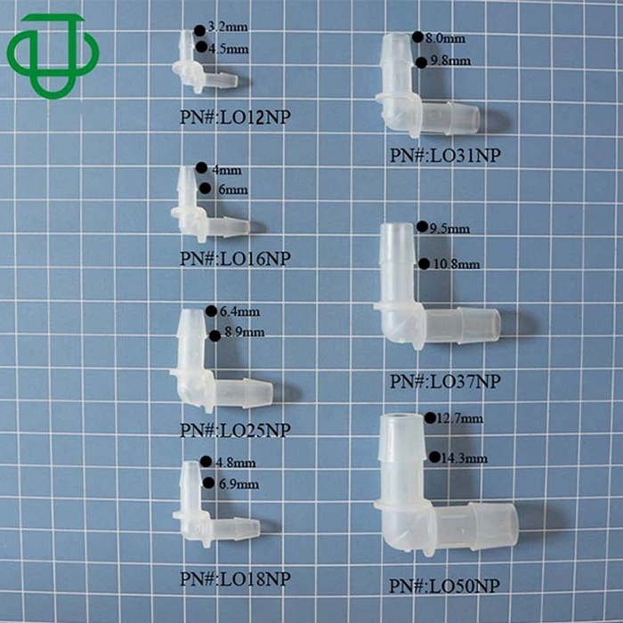 5/16" 7.9mm Elbow Tube Barbed Connectors Plastic Hose Barb Fittings for Water