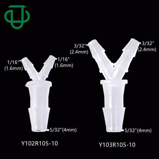 Acoplador de púas de 3,2 mm Conector de agua de aire rápido de plástico Accesorios de púas de manguera para laboratorio